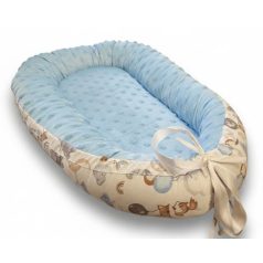 Scamp Minky-vászon babafészek - Air Ballon Blue