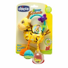   Chicco Zsiráf textil csörgő-rágóka textil bébijáték 3hó+