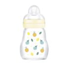 Mam  Feel Good 170ml Premium üvegből készült cumisüveg Lassú átfolyás 0+hó - bézs