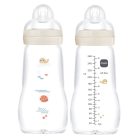 Mam  Feel Good 260ml  Premium üvegből készült cumisüveg Közepes átfolyás 2+ hó (bézs foka)