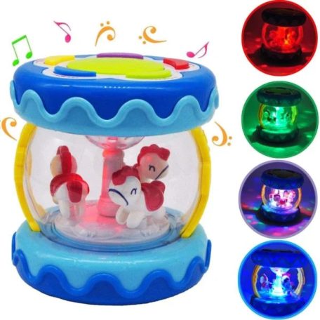 Huanger Musical Drum Asztali körhinta - kék