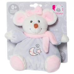 Artesavi plüss csörgő 12 cm rózsaszín egér