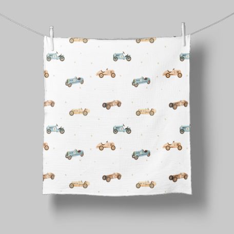 Bocioland Extra puha textil pelenka 3 db  - kék