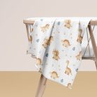 Bocioland Extra puha textil pelenka 3 db  - kék