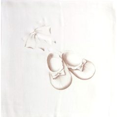 Textil tetra pelenka kiscipő mintával 70x70cm 
