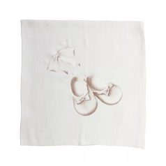 Textil tetra pelenka kiscipő mintával 70x70cm 