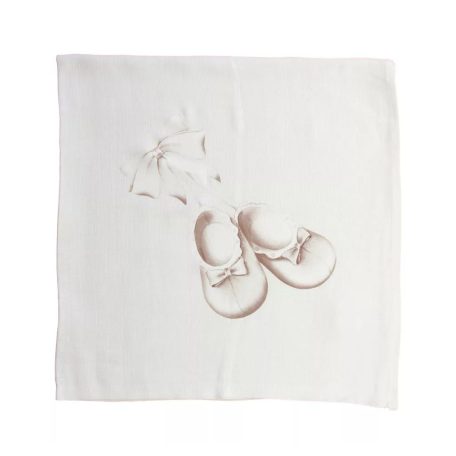 Textil tetra pelenka kiscipő mintával 70x70cm 