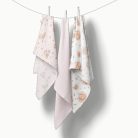 Bocioland Extra puha textil pelenka  3 db  - rózsaszín