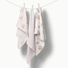 Bocioland Extra puha textil pelenka  3 db  - rózsaszín