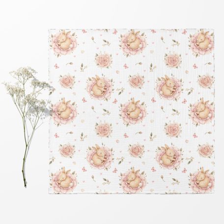 Bocioland Extra puha textil pelenka  3 db  - rózsaszín