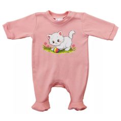 Vékony pamut rugdalózó - Cica mintával
 (56) 