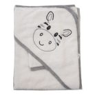 Vaganza hímzett fürdőlepedő, fürdetőkesztyűvel 80*80 cm - zebra
