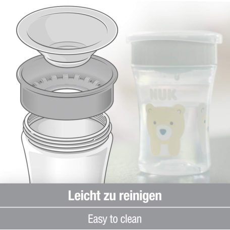 NUK MAGIC CUP varázslatos pohár 230ml - kék oroszlán  