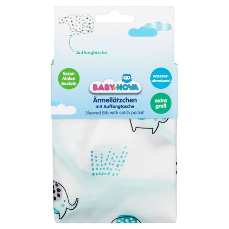Baby-Nova ujjas előke zsebbel 