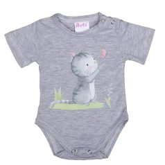 Rövid ujjú baba body cuki Cica mintával (50)
