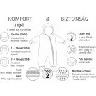 Kenguru Gold Baba pamut overál bélelt (TOG 2) 3-6 hó