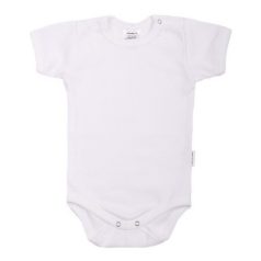 Rövid ujjú body vállon patentos 68 - fehér