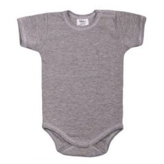 Rövid ujjú body vállon patentos 68 - szürke
