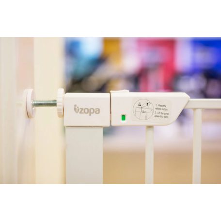 Zopa biztonsági rács toldalékkal 75-93 cm - fehér