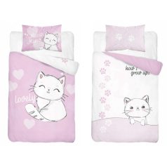 Pamut ágynemű huzat 90*120 cm - Cica