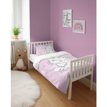 Pamut ágynemű huzat 90*120 cm - Cica