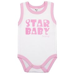 Scamp Ujjatlan baba kombidresz (80) - Star Baby rózsaszín