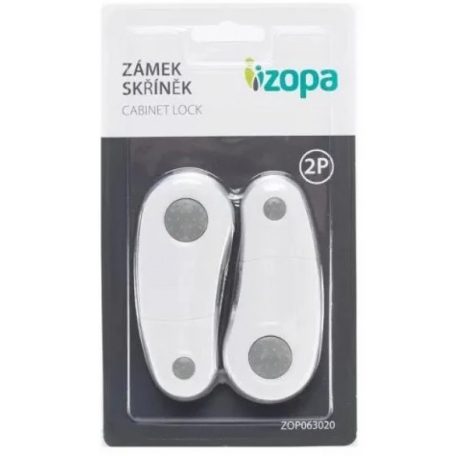 Zopa szekrényzár 2db - White/Grey
