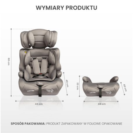 Caretero Falcon i-Size biztonsági autósülés  76-150 cm - Black