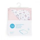 Ceba Baby pamut babapléd 90X100 cm - Candy pink + Bird World