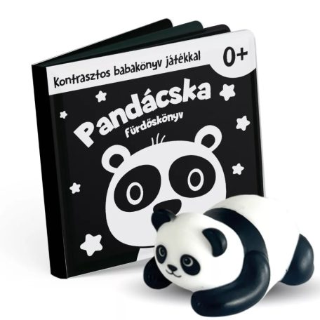 Pandácska - kontrasztos fürdőskönyv játékkal 0hó+