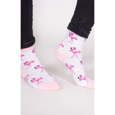 Yo! zokni 23/26 - pink flamingók