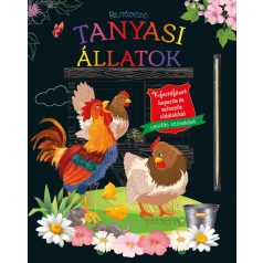   Rejtőzködő tanyasi állatok - Kifestőfüzet kaparós és színezős oldalakkal