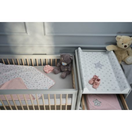 Ceba Baby pamut babapléd 90X100 cm - Candy pink + Pink Stars