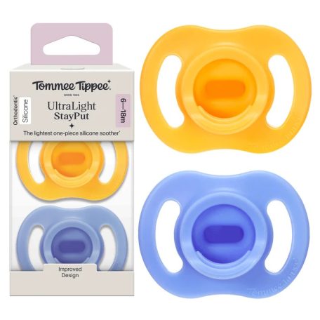Tommee Tippee Ultralight nyugtató cumi 6-18 hó 2 db - sárga,kék