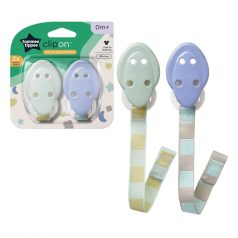 Tommee Tippee Clip-on cumitartó szalag 2db - zöld/kék