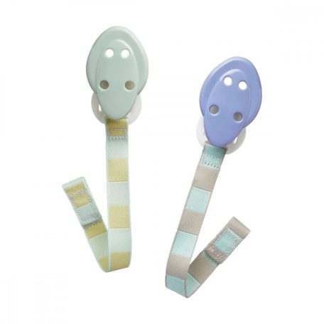 Tommee Tippee Clip-on cumitartó szalag 2db - zöld/kék