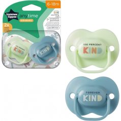 Tommee Tippee Anytime 2 db-os játszócumi 6-18 m - zöld
