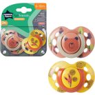 Tommee Tippee Fun Friends játszócumi 6-18 hó 2 db - narancs/sárga