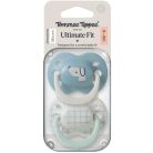 Tommee Tippee Ultimate Fit játszócumi 0-6 hó 2 db - beige/kék kutya