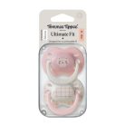 Tommee Tippee Ultimate Fit játszócumi 0-6 hó 2 db - beige/pink cica
