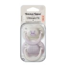 Tommee Tippee Ultimate Fit játszócumi 0-6 hó 2 db - lila/beige cica