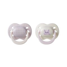   Tommee Tippee Ultimate Fit játszócumi 0-6 hó 2 db - lila/beige cica