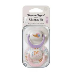   Tommee Tippee Ultimate Fit játszócumi 6-18 hó 2 db - apró virágos/kutyus