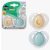 Tommee Tippee Night Time játszócumi 0-6 hó 2 db - barna/zöld