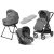Inglesina Electa Darwin System Quatro babakocsi - Chelsea Grey