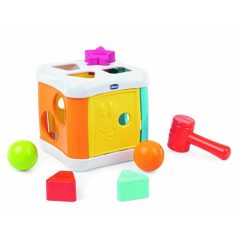   Chicco Sort&Beat 2in1 készségfejlesztő kocka kalapáccsal 9 hó+