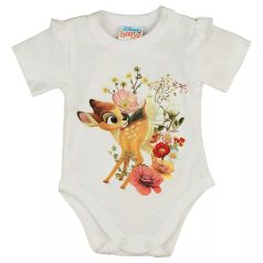 Rövid ujjú baba body Bambi mintával (56) 