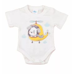   Rövid ujjú baba body cuki Helikopteres mintával (62) - nyers