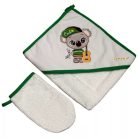 Babastar Frottir fürdőlepedő, fürdetőkesztyűvel 80*80 cm - Koala Gitárral