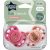 Tommee Tippee Fun Friends játszócumi 18-36 hó 2 db - pink/rózsaszín